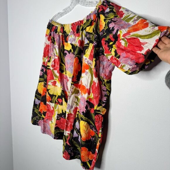 Anthropologie Yukiko Noritake One-Shoulder Mini Shift Dress size medium - Picture 5 of 9